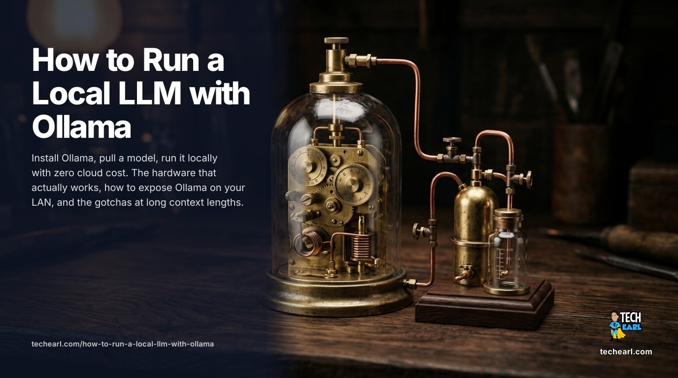 Run a local LLM with Ollama: install, pull a model, hardware floor, picking between Llama, Mistral, Qwen. When local beats cloud and when it doesn't.