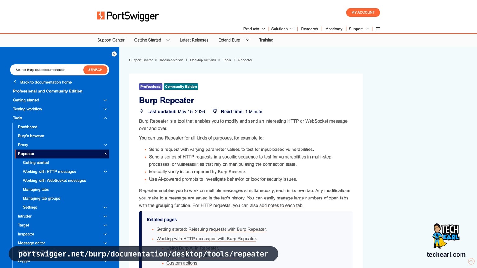 Burp Suite Repeater showing a state-changing request with the Origin header modified to an attacker-controlled domain to test cross-origin defence
