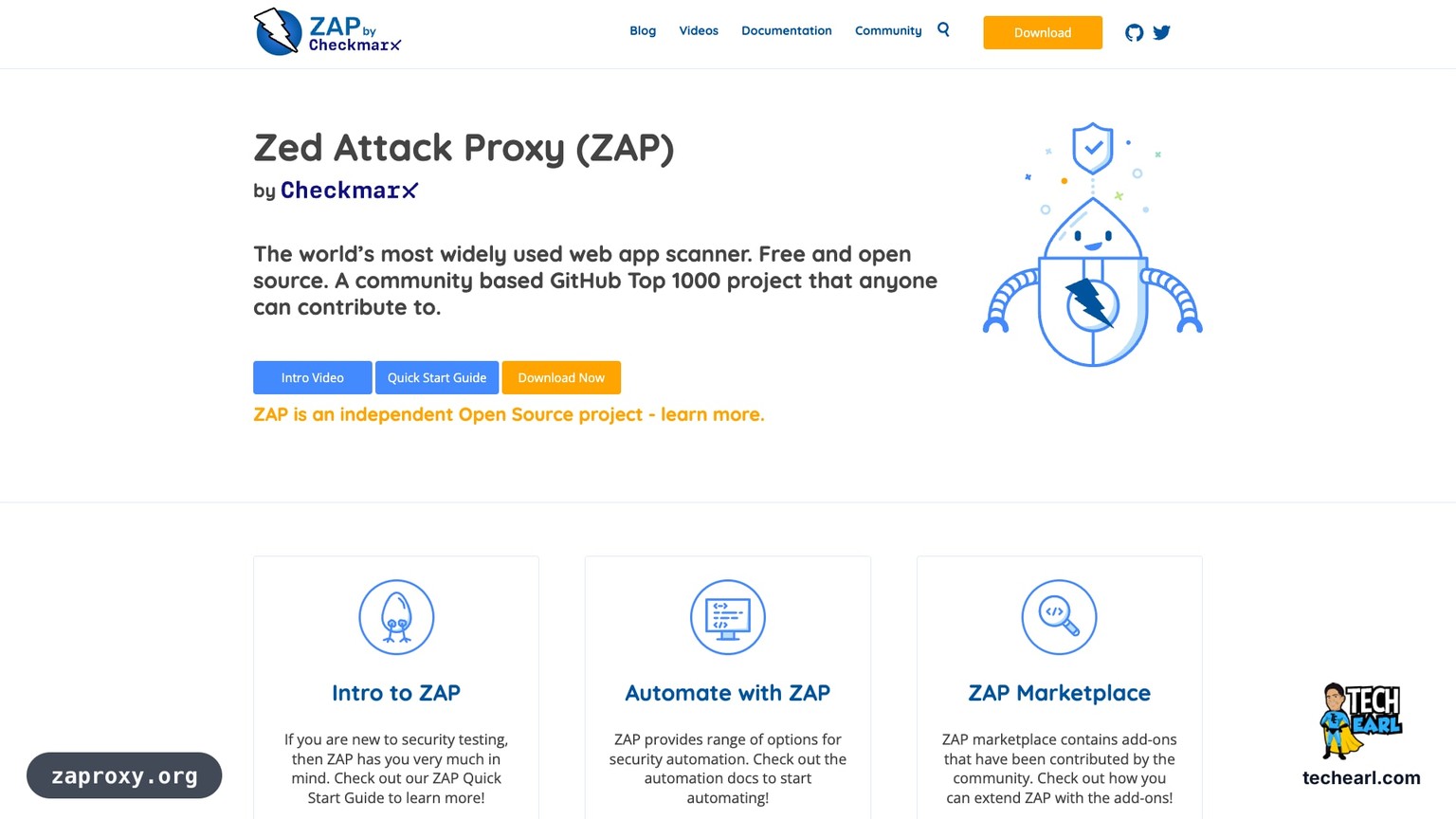 zaproxy.org, the official site for OWASP ZAP, an open-source web application security scanner with built-in CSRF token tracking and forms-based authentication
