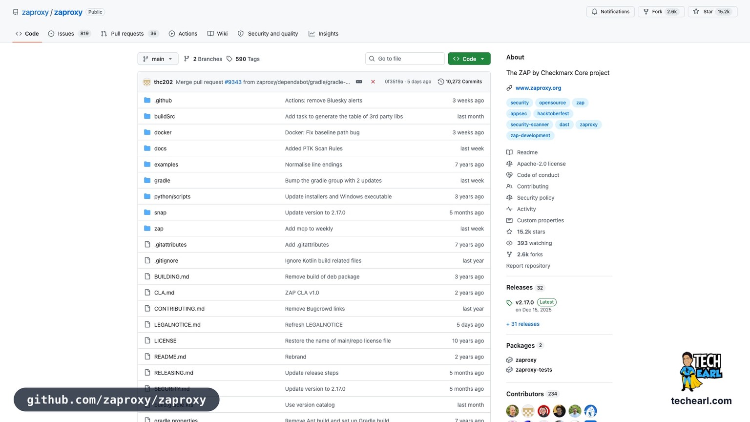 zaproxy.org, the official site for OWASP ZAP, the open-source web application security scanner and proxy